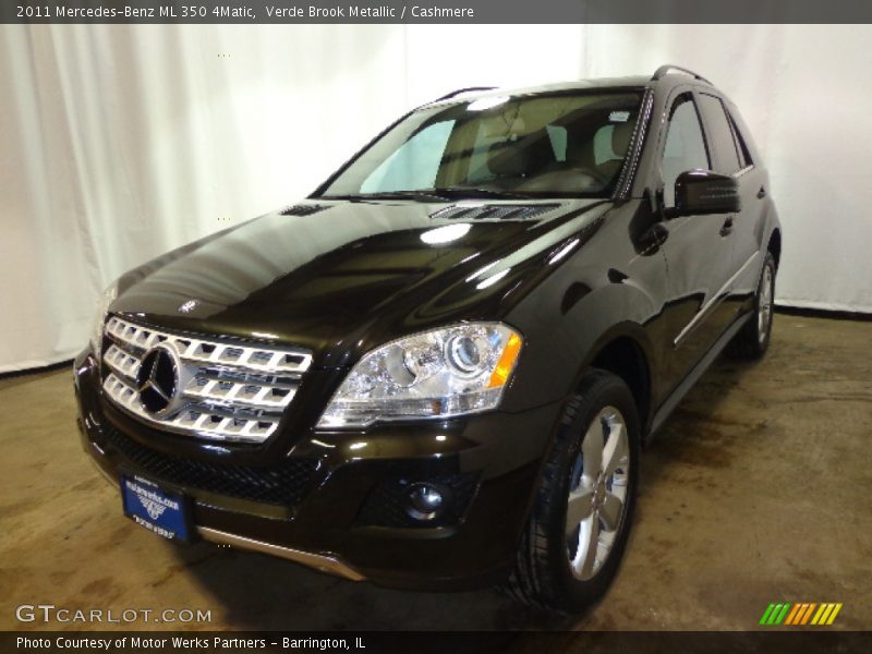Verde Brook Metallic / Cashmere 2011 Mercedes-Benz ML 350 4Matic