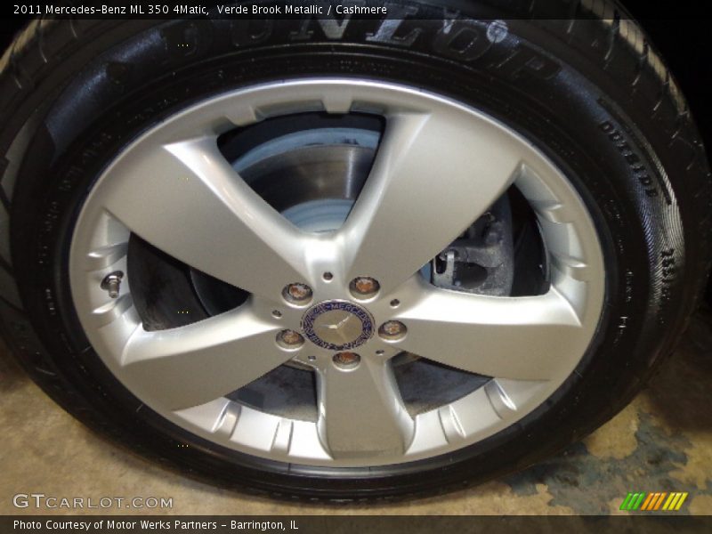 Verde Brook Metallic / Cashmere 2011 Mercedes-Benz ML 350 4Matic