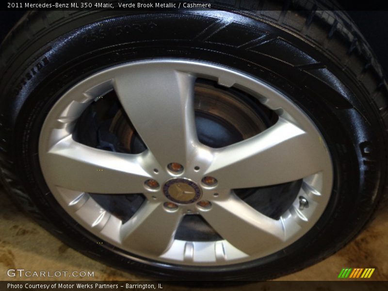 Verde Brook Metallic / Cashmere 2011 Mercedes-Benz ML 350 4Matic