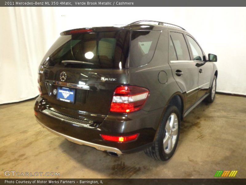 Verde Brook Metallic / Cashmere 2011 Mercedes-Benz ML 350 4Matic