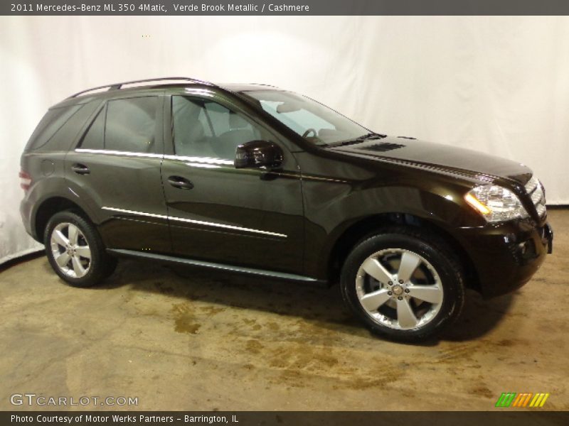 Verde Brook Metallic / Cashmere 2011 Mercedes-Benz ML 350 4Matic