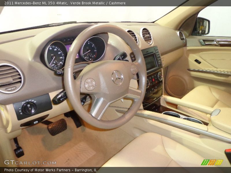 Verde Brook Metallic / Cashmere 2011 Mercedes-Benz ML 350 4Matic