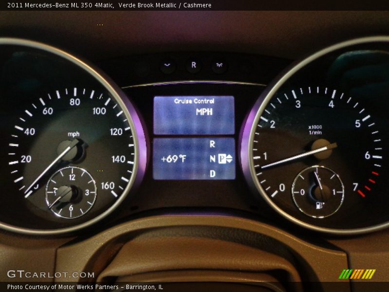 Verde Brook Metallic / Cashmere 2011 Mercedes-Benz ML 350 4Matic