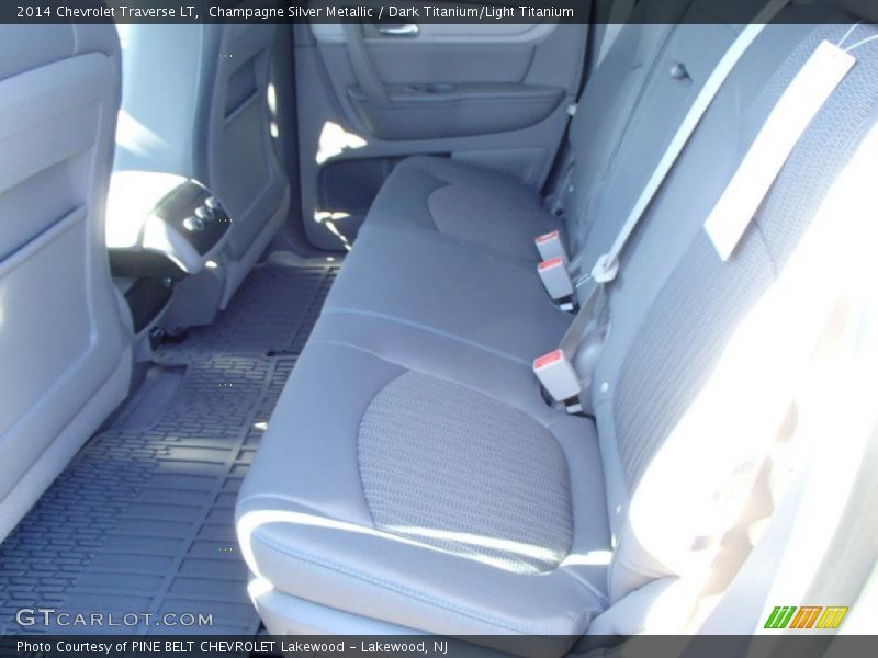 Champagne Silver Metallic / Dark Titanium/Light Titanium 2014 Chevrolet Traverse LT