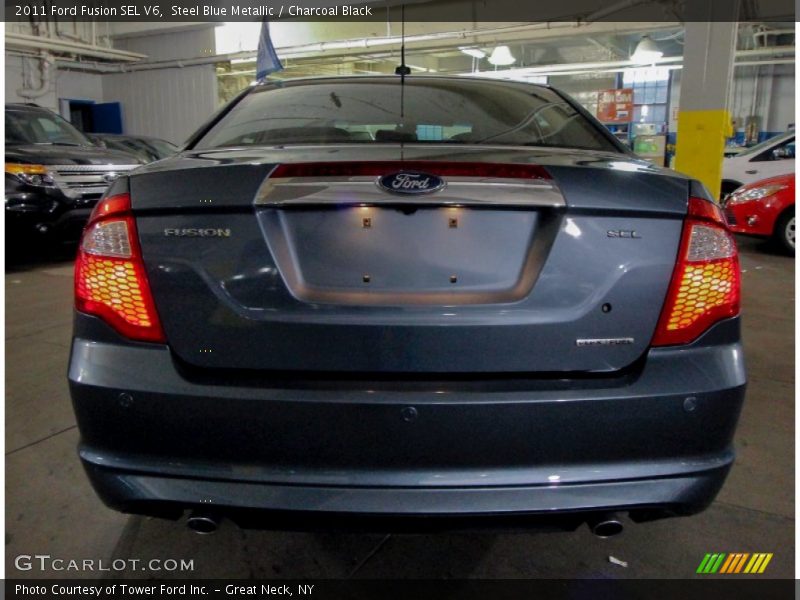 Steel Blue Metallic / Charcoal Black 2011 Ford Fusion SEL V6