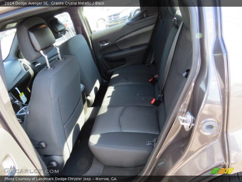Granite Crystal Metallic / Black 2014 Dodge Avenger SE