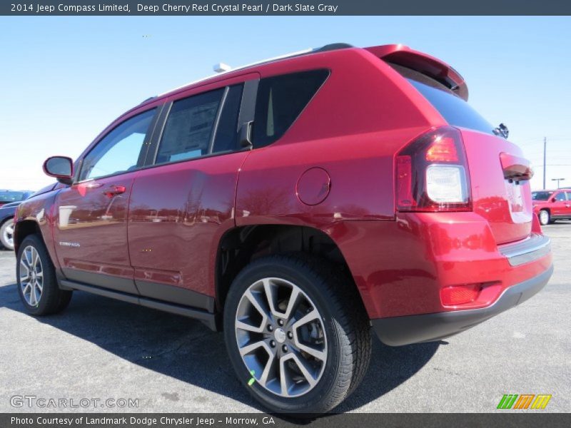 Deep Cherry Red Crystal Pearl / Dark Slate Gray 2014 Jeep Compass Limited