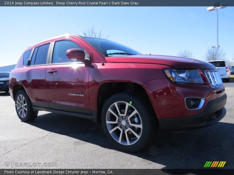 Deep Cherry Red Crystal Pearl / Dark Slate Gray 2014 Jeep Compass Limited