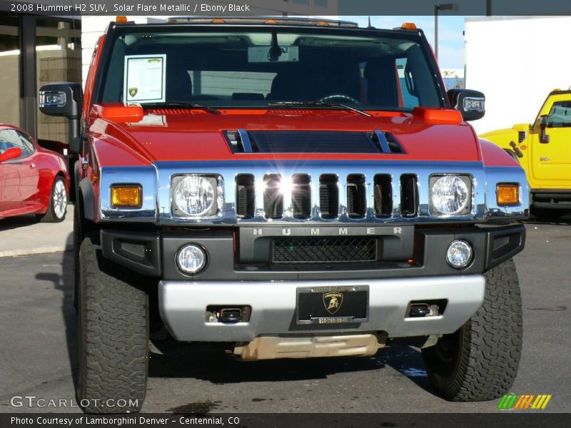 Solar Flare Metallic / Ebony Black 2008 Hummer H2 SUV