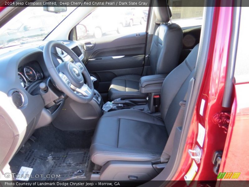Deep Cherry Red Crystal Pearl / Dark Slate Gray 2014 Jeep Compass Limited