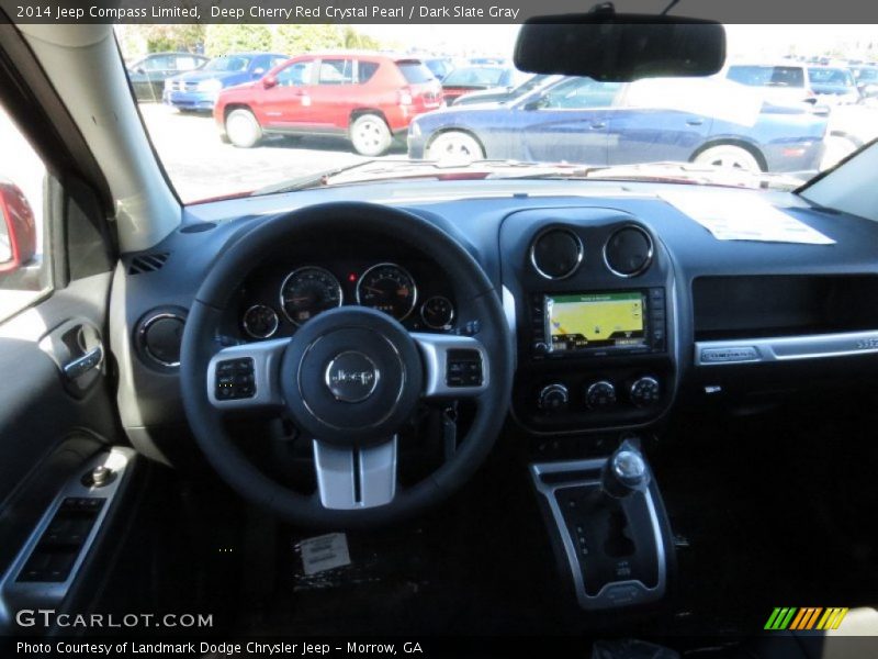 Deep Cherry Red Crystal Pearl / Dark Slate Gray 2014 Jeep Compass Limited