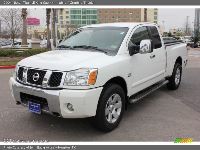 White / Graphite/Titanium 2004 Nissan Titan LE King Cab 4x4