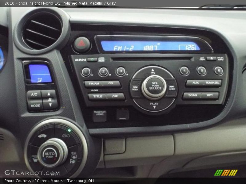 Polished Metal Metallic / Gray 2010 Honda Insight Hybrid EX