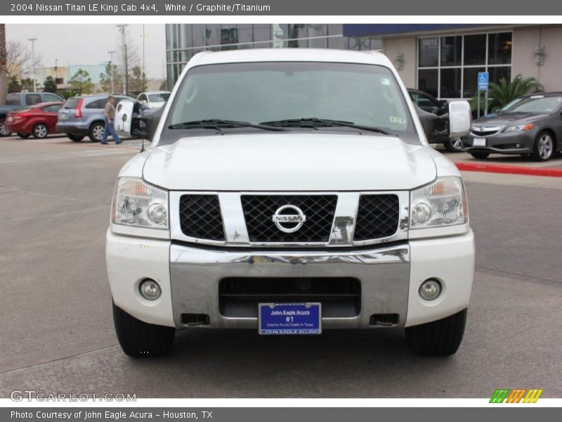 White / Graphite/Titanium 2004 Nissan Titan LE King Cab 4x4