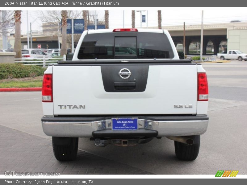 White / Graphite/Titanium 2004 Nissan Titan LE King Cab 4x4