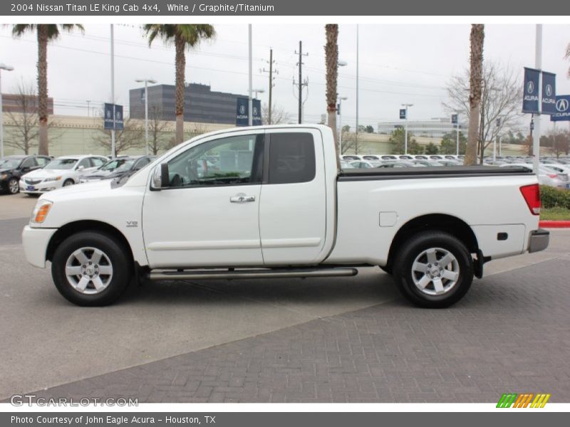 White / Graphite/Titanium 2004 Nissan Titan LE King Cab 4x4