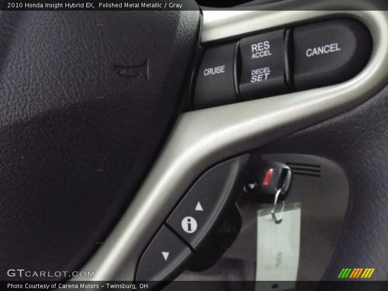 Polished Metal Metallic / Gray 2010 Honda Insight Hybrid EX