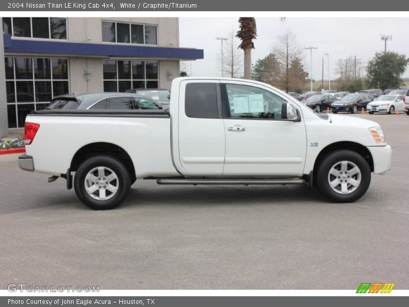 White / Graphite/Titanium 2004 Nissan Titan LE King Cab 4x4