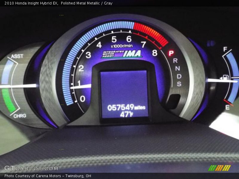 Polished Metal Metallic / Gray 2010 Honda Insight Hybrid EX