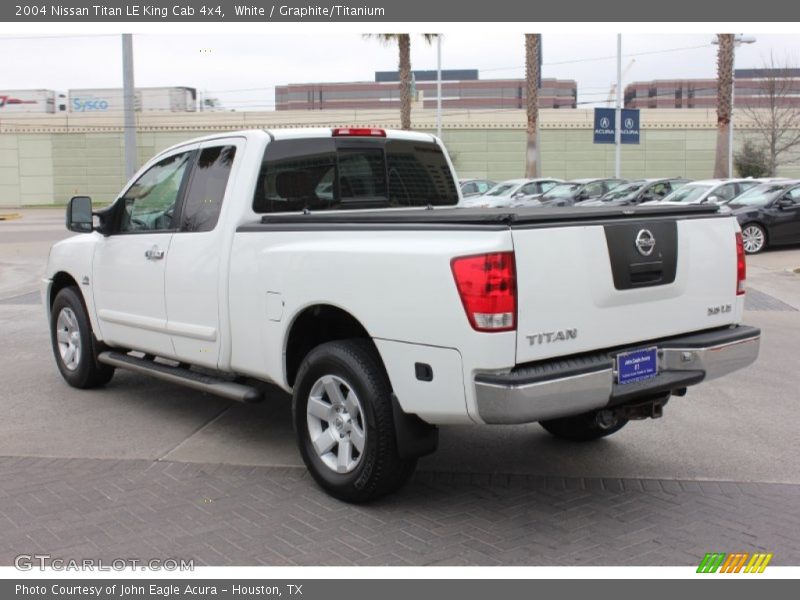 White / Graphite/Titanium 2004 Nissan Titan LE King Cab 4x4
