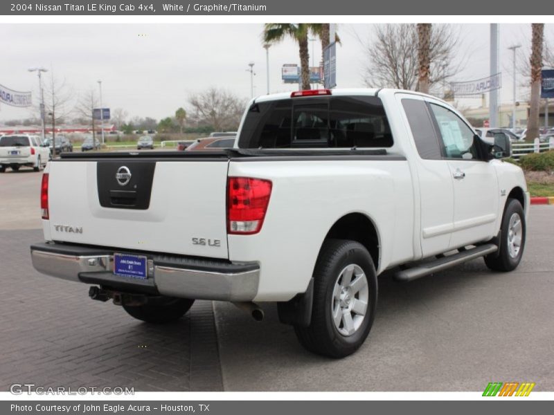 White / Graphite/Titanium 2004 Nissan Titan LE King Cab 4x4