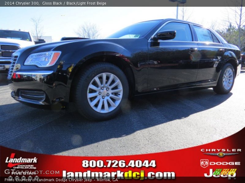 Gloss Black / Black/Light Frost Beige 2014 Chrysler 300