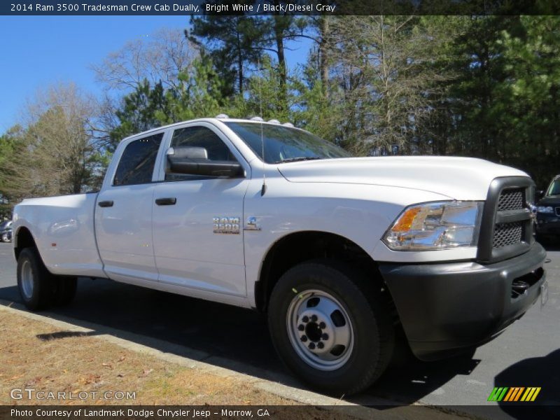 Front 3/4 View of 2014 3500 Tradesman Crew Cab Dually