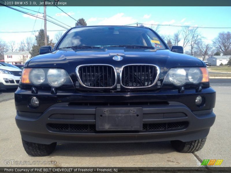 Jet Black / Beige 2003 BMW X5 3.0i