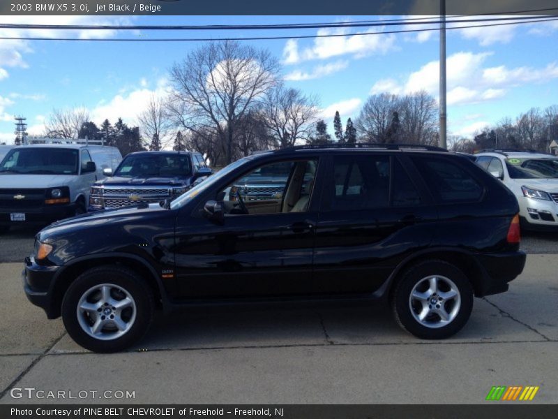 Jet Black / Beige 2003 BMW X5 3.0i