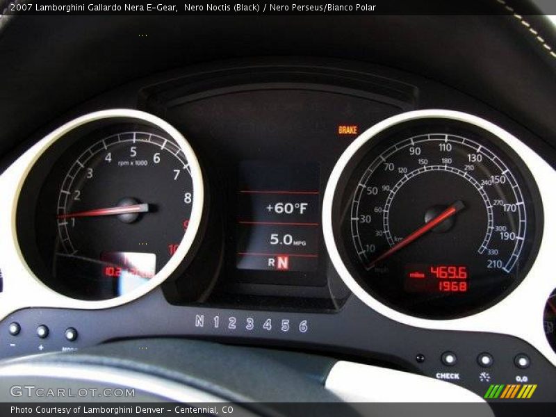  2007 Gallardo Nera E-Gear Nera E-Gear Gauges