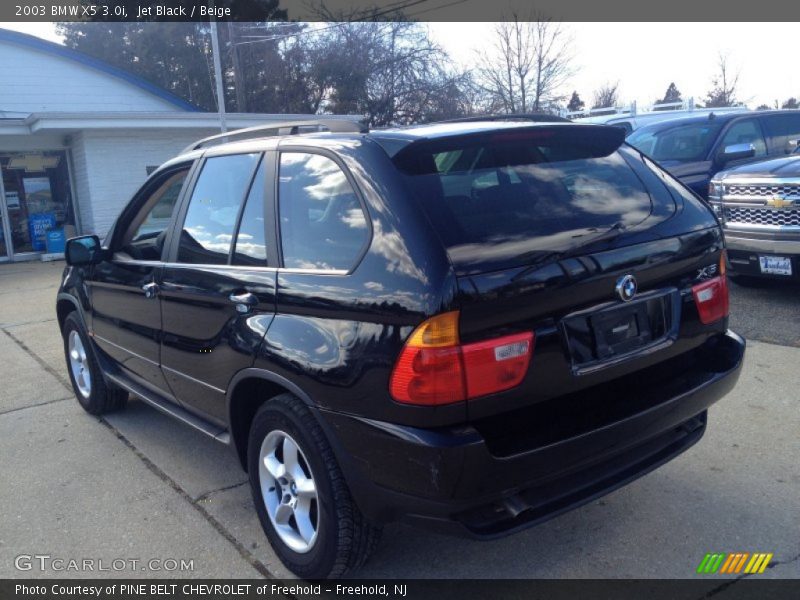 Jet Black / Beige 2003 BMW X5 3.0i