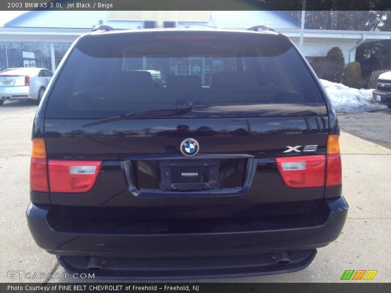 Jet Black / Beige 2003 BMW X5 3.0i