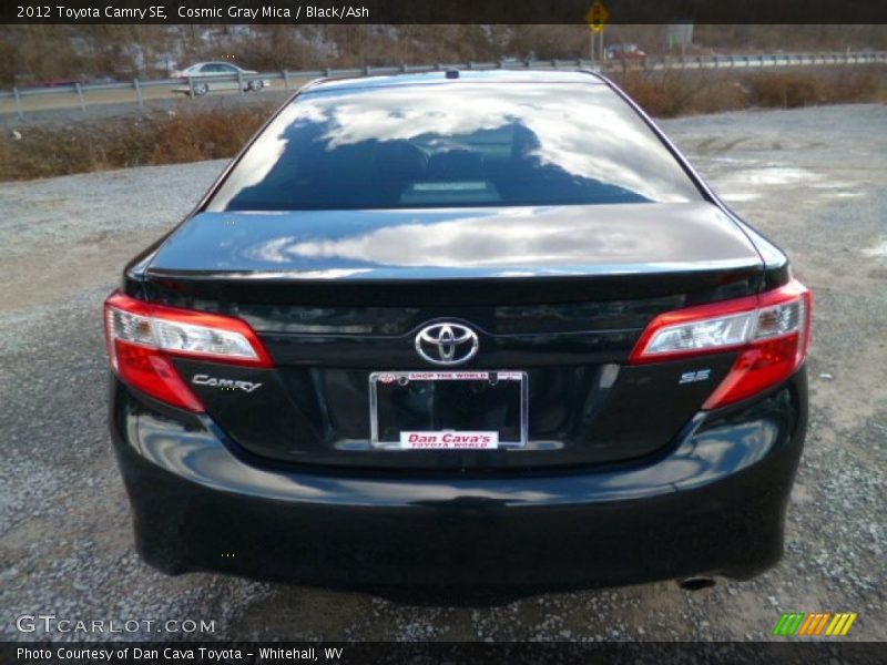 Cosmic Gray Mica / Black/Ash 2012 Toyota Camry SE