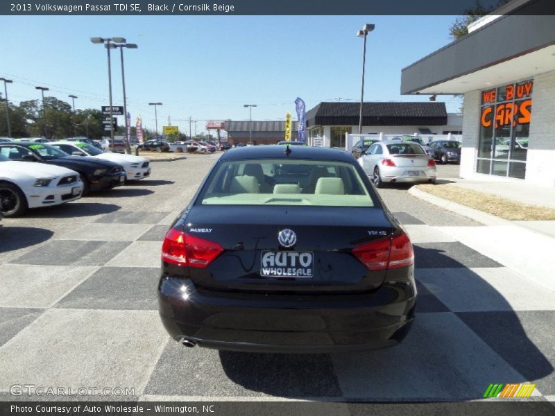 Black / Cornsilk Beige 2013 Volkswagen Passat TDI SE