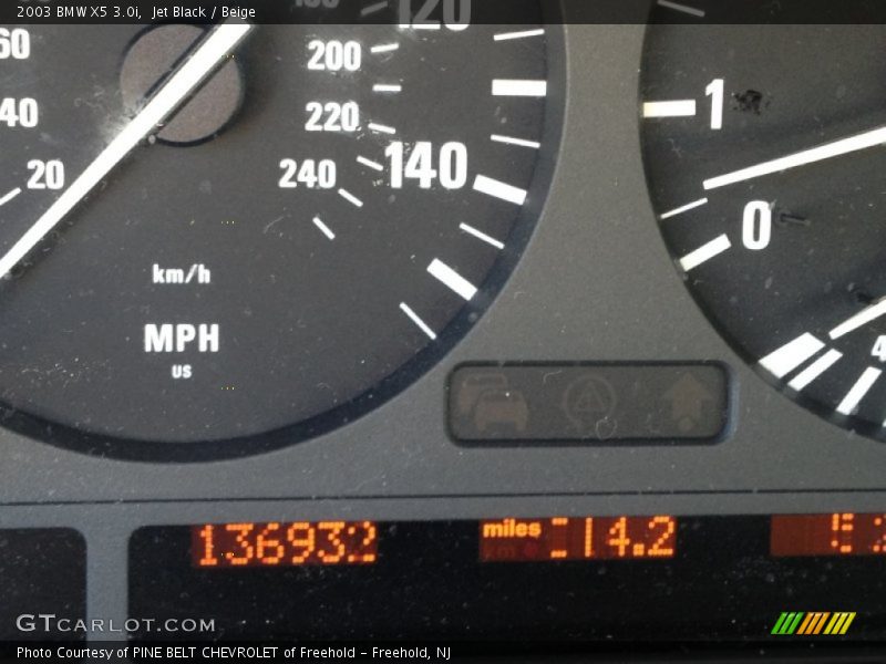 Jet Black / Beige 2003 BMW X5 3.0i