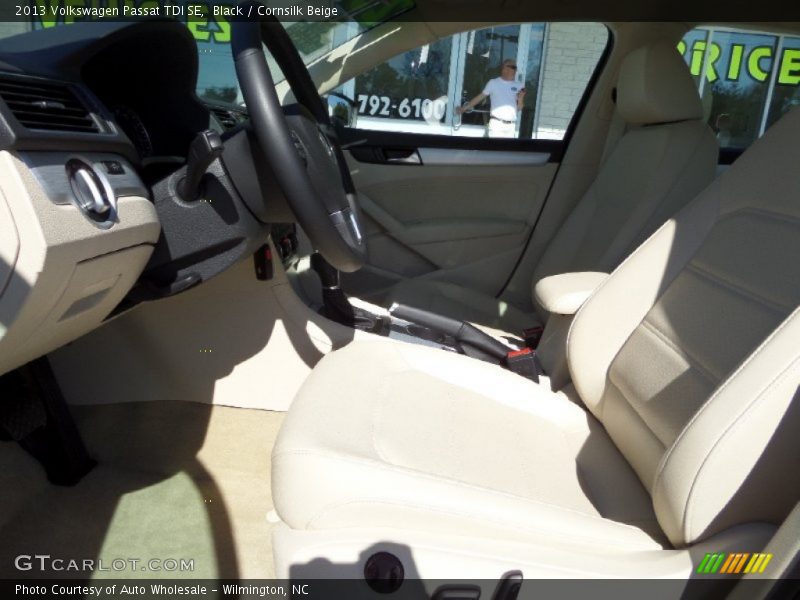 Black / Cornsilk Beige 2013 Volkswagen Passat TDI SE