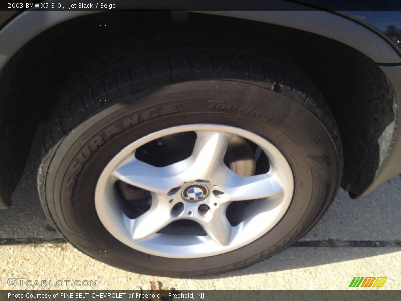 Jet Black / Beige 2003 BMW X5 3.0i