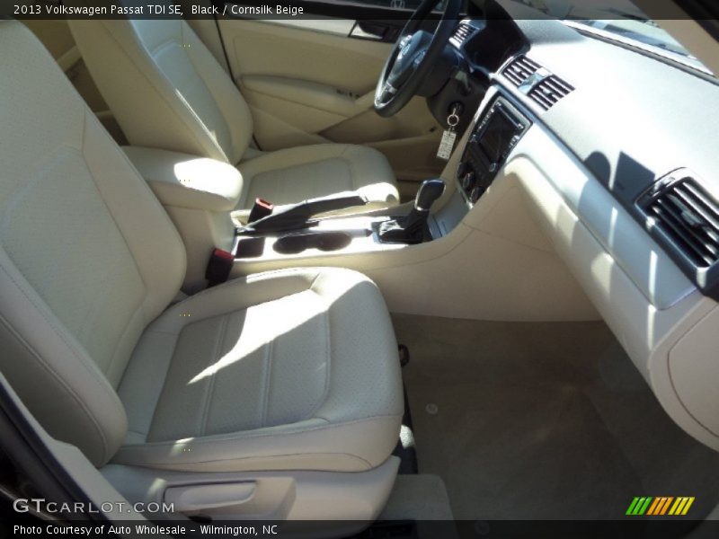 Black / Cornsilk Beige 2013 Volkswagen Passat TDI SE