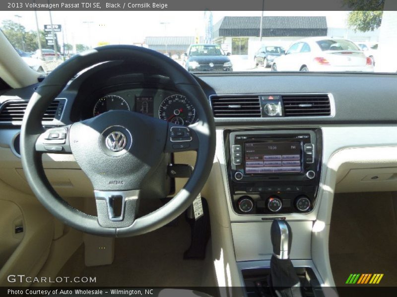 Black / Cornsilk Beige 2013 Volkswagen Passat TDI SE