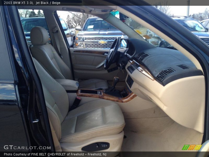 Jet Black / Beige 2003 BMW X5 3.0i