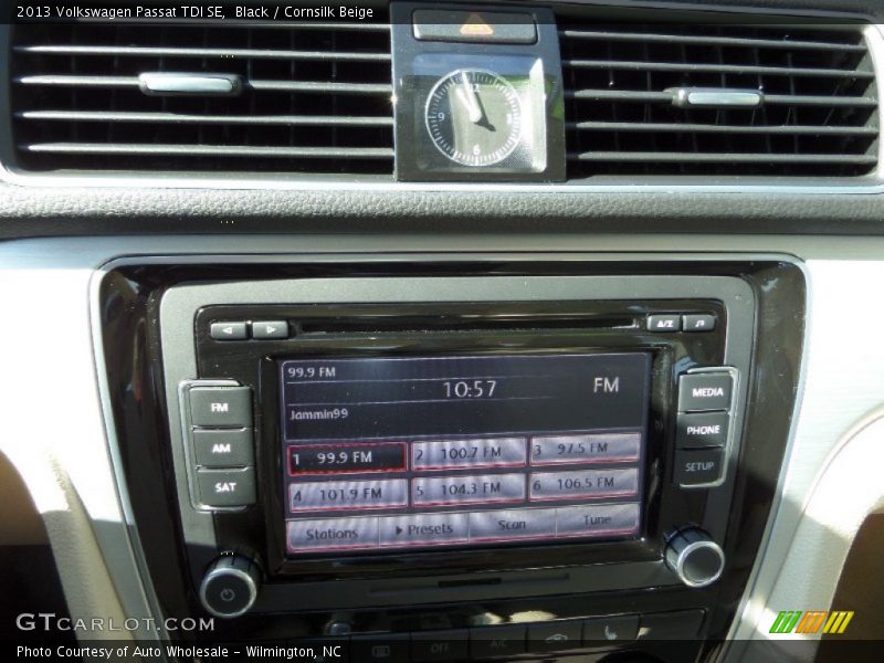 Black / Cornsilk Beige 2013 Volkswagen Passat TDI SE