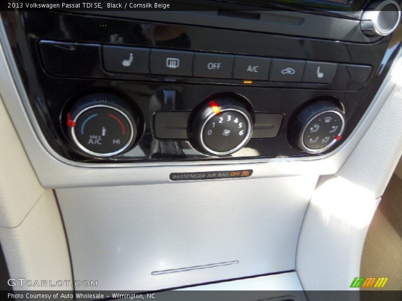 Black / Cornsilk Beige 2013 Volkswagen Passat TDI SE