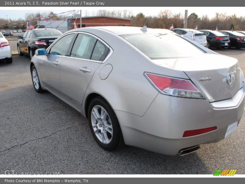 Paladium Silver Pearl / Taupe Gray 2011 Acura TL 3.5