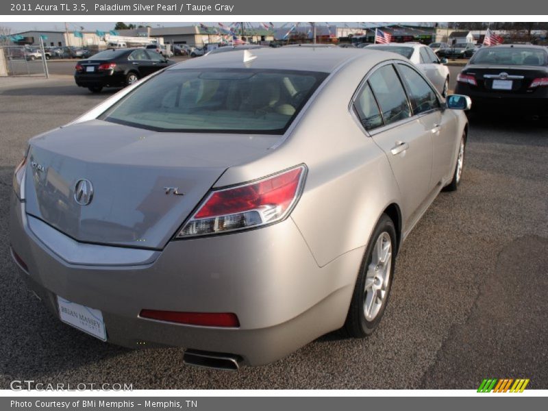 Paladium Silver Pearl / Taupe Gray 2011 Acura TL 3.5
