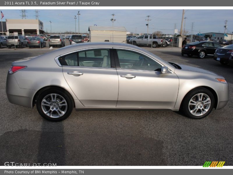 Paladium Silver Pearl / Taupe Gray 2011 Acura TL 3.5