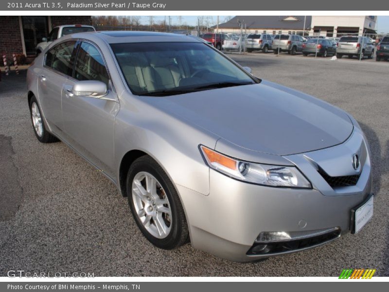 Paladium Silver Pearl / Taupe Gray 2011 Acura TL 3.5