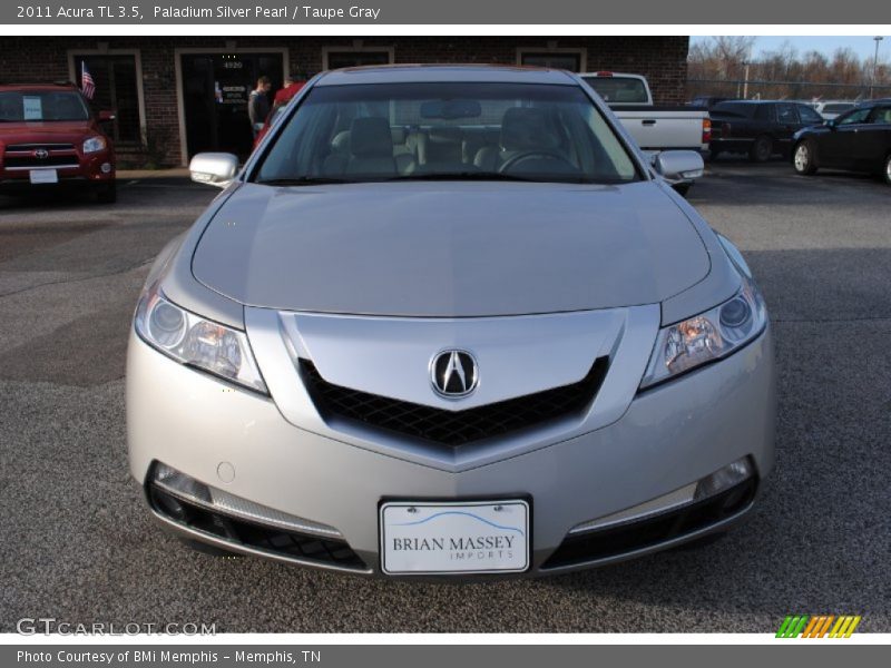 Paladium Silver Pearl / Taupe Gray 2011 Acura TL 3.5