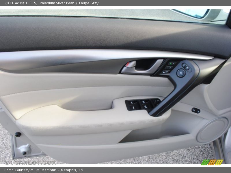 Paladium Silver Pearl / Taupe Gray 2011 Acura TL 3.5