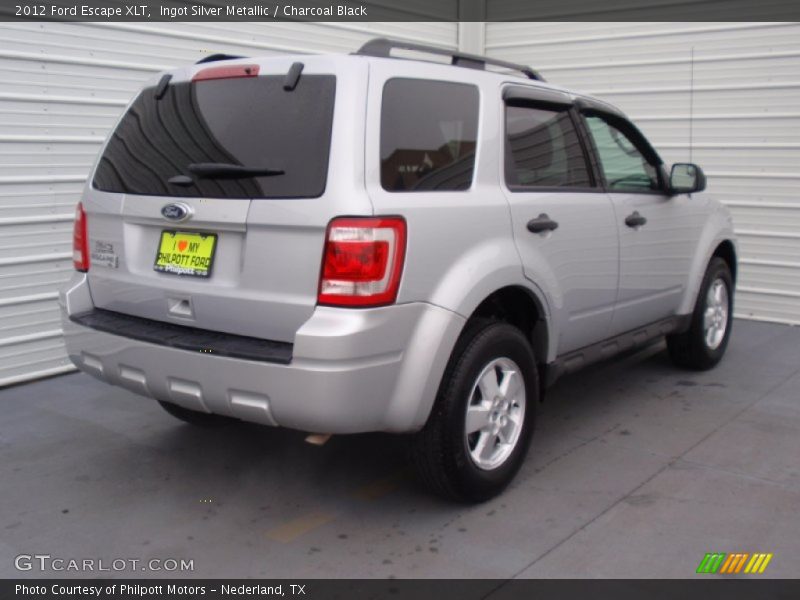 Ingot Silver Metallic / Charcoal Black 2012 Ford Escape XLT