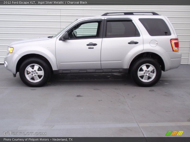 Ingot Silver Metallic / Charcoal Black 2012 Ford Escape XLT